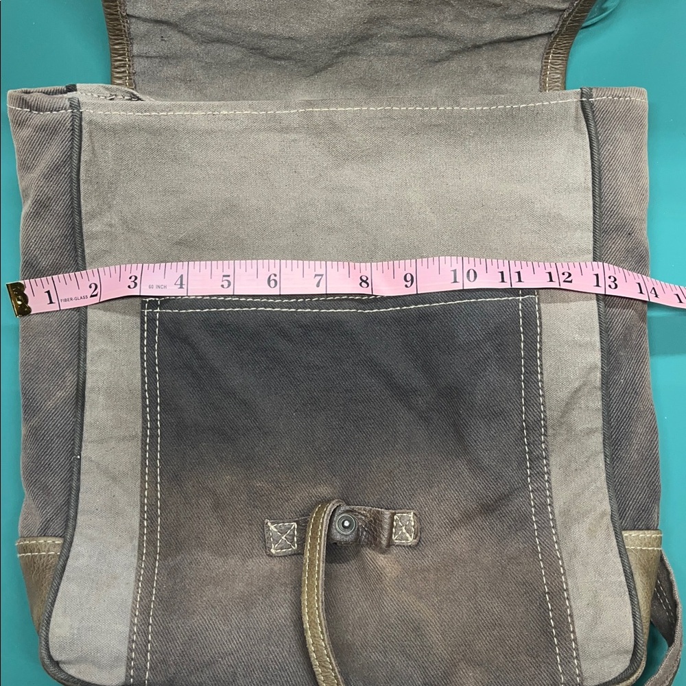 Vintage Brown and Tan Backpack Myra Bag Canvas - Picture 5 of 6